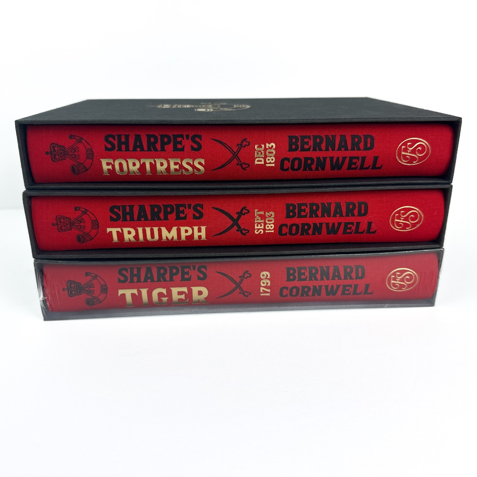 Folio Society Sharpe’s Tiger Triumph Fortress Set Bernard Cornwell India 3 Books