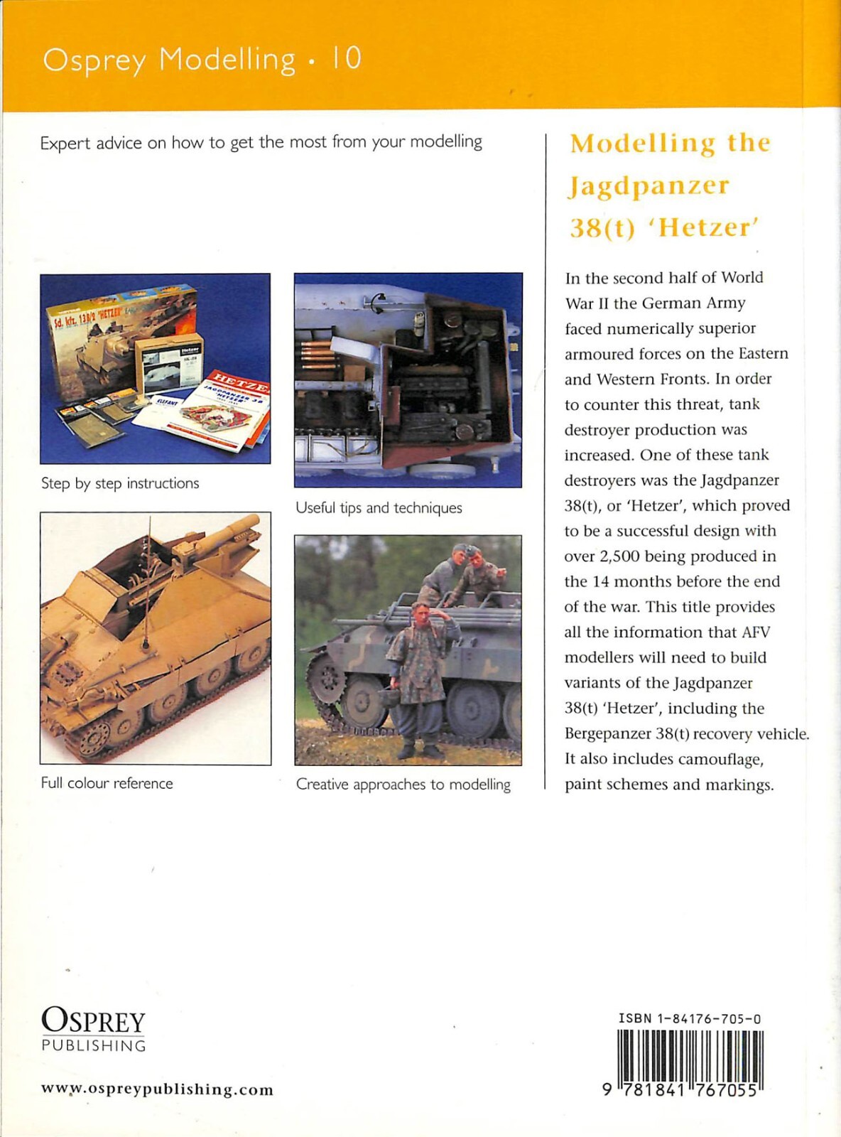 Modelling The Jagdpanzer 38(t) Hetzer Osprey Number 10 SC Book Edmundson 2004