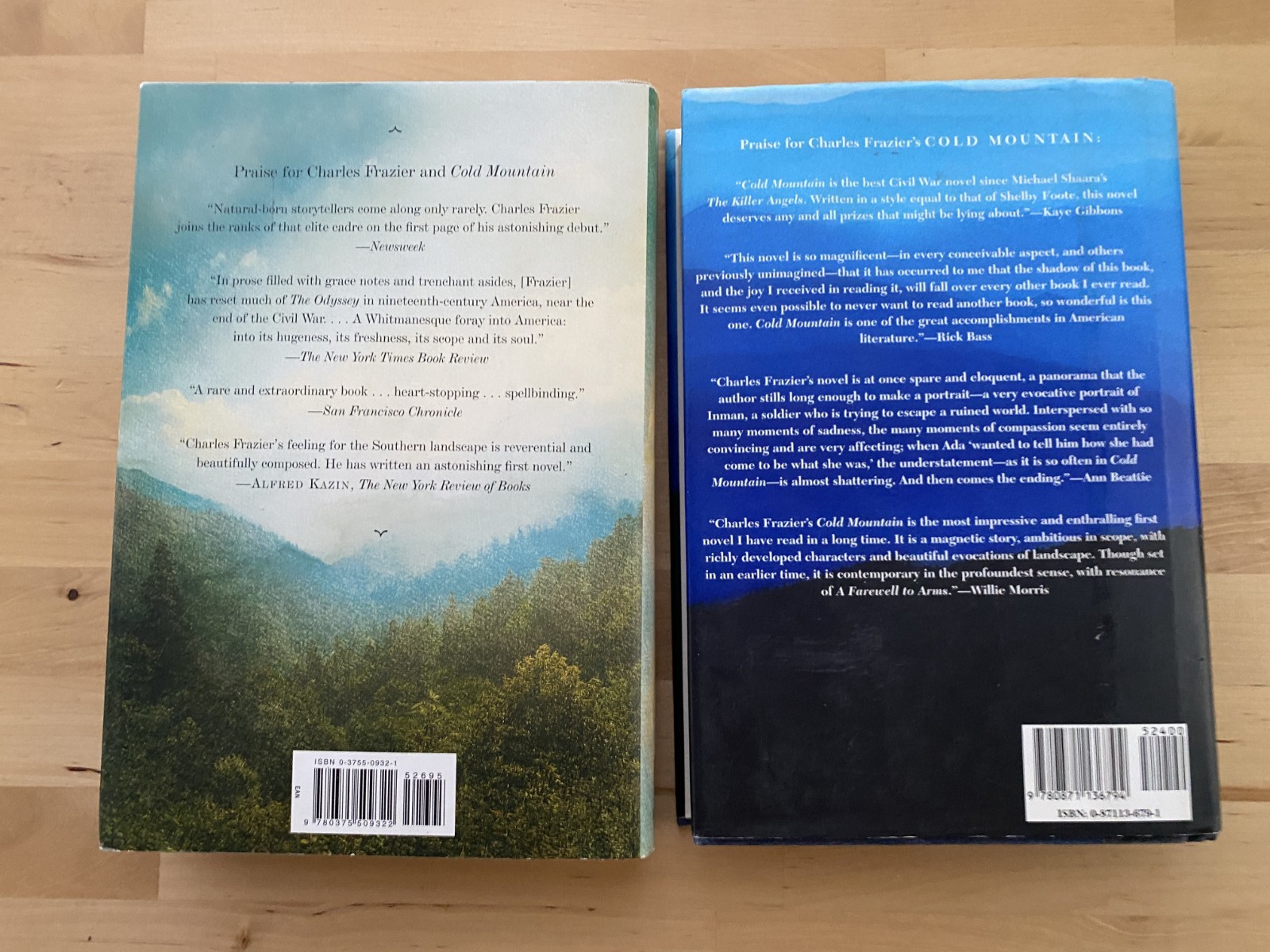 Charles Frazier 2 Hardcover Book Lot Cold Mountain & Thirteen Moons HC