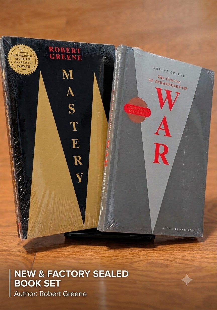 Robert Greene Concise Book Bundle – Mastery & 33 Strategies of War Paperbacks NE