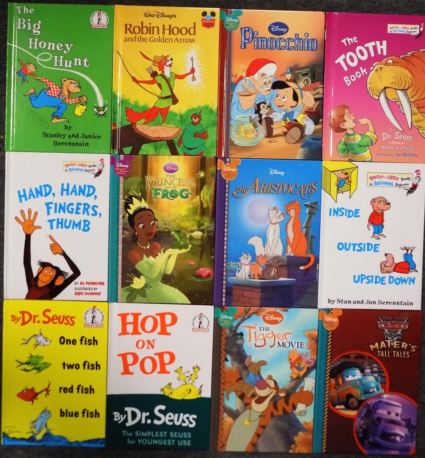 Lot of 12: 8.75″ X 6.25″:I Can Read! Bright and Early+DISNEY Dr. Seuss Hardcover