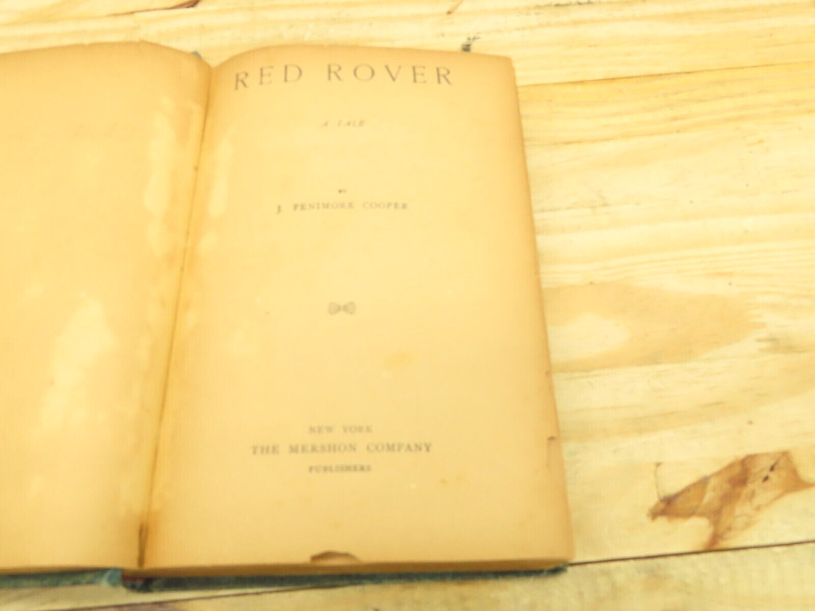 The Red Rover / Cooper Works by J. Fenimore Cooper Hardcover 1902