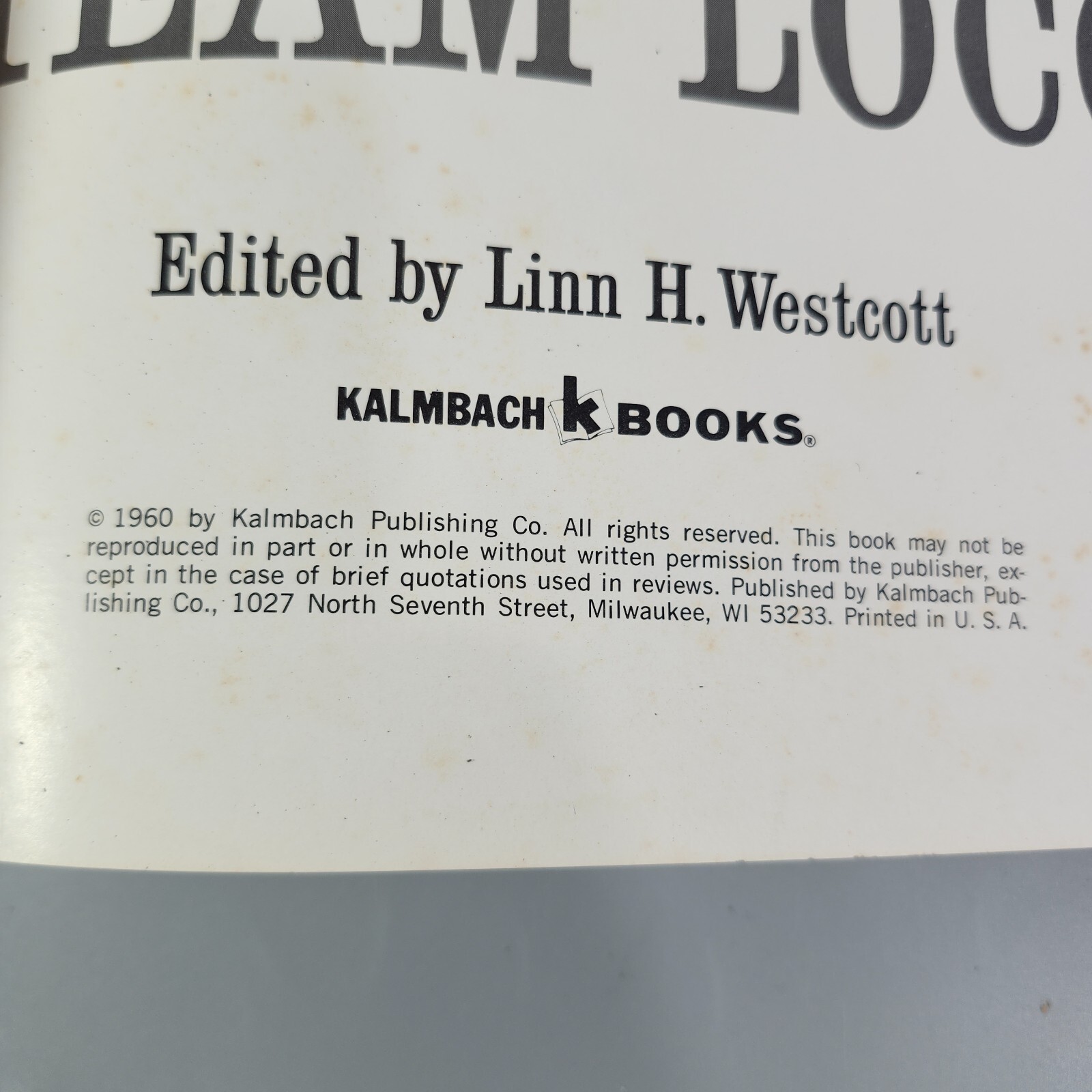 Model Railroader Steam Locomotives Cyclopedia Vol 1 HC Book Linn Westcott 1960