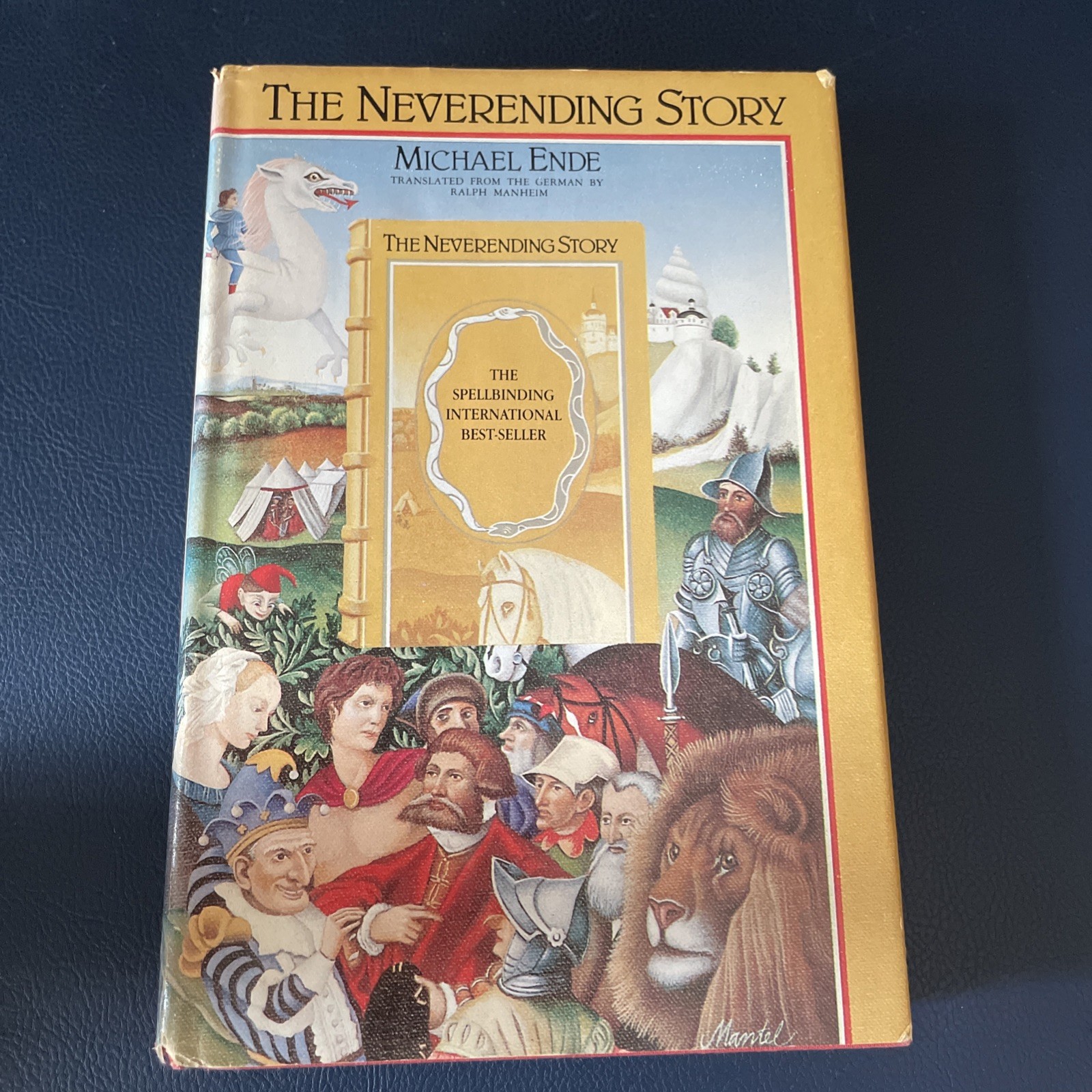 The Neverending Story Michael Ende 1983 HC 1st Illustrated Worn DJ Clean Interio