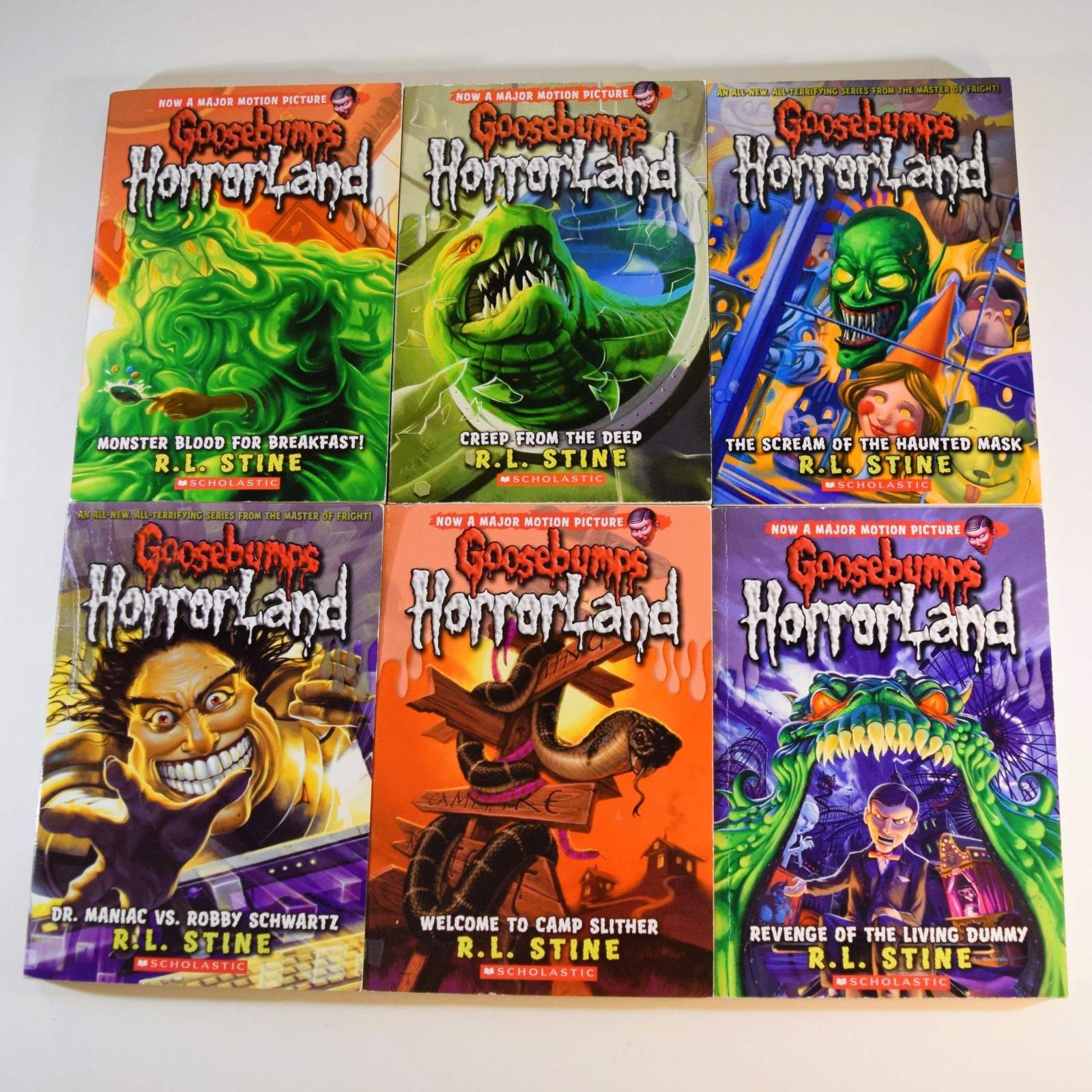 R.L. Stine Goosebumps HorrorLand Book Lot of 6 – # 1 2 3 4 5 9 in Series