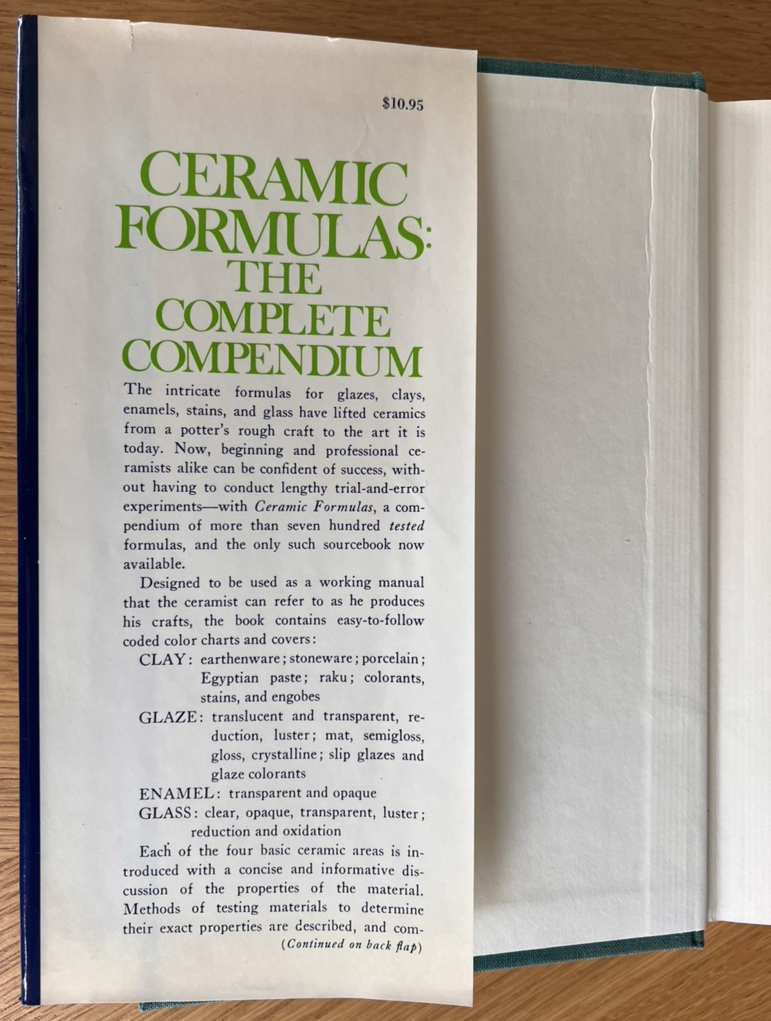 CERAMIC FORMULAS The Complete Compendium GUIDE to CLAY GLAZE ENAMEL GLASS COLORS