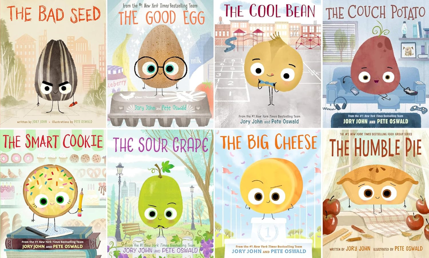 The Food Group Series Complete 8-Book Collection Set by Jory John