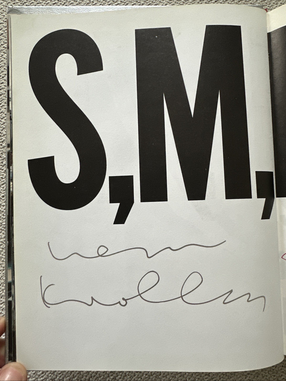 Signed Rem Koolhaas Bruce Mau OMA S, M, L, XL SMLXL Hardcover Book First Edition
