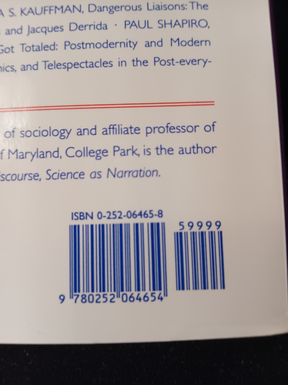 POSTMODERN REPRESENTATIONS; TRUTH,POWER, AND MIMESIS IN PAPPERBACK
