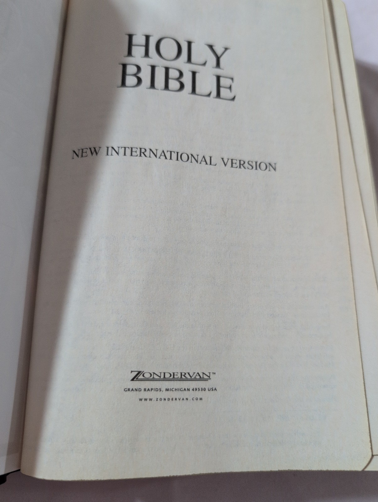 Holy Bible NIV With Helps Red Letter (2001, Faux Leather, Zondervan)