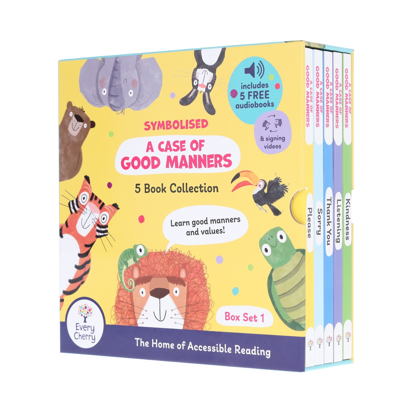 A Case of Good Manners: Symbolised 5 Books Set with Audio – Ages 5-7 – BB
