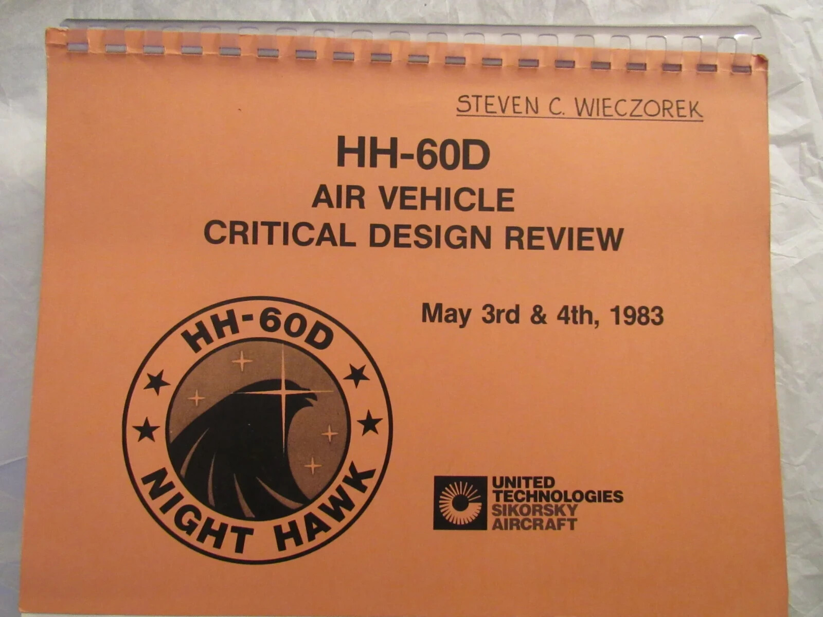HH-60D Night Hawk Air Vehicle Critical Design Review