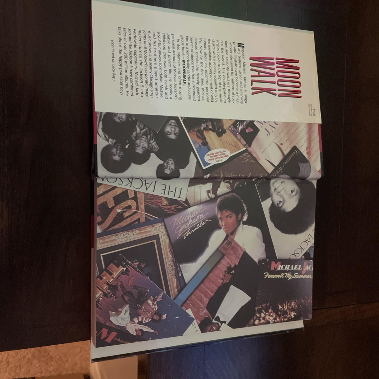 Moonwalk by Michael Jackson (1988, Hardcover) First Edition Dust Jacket