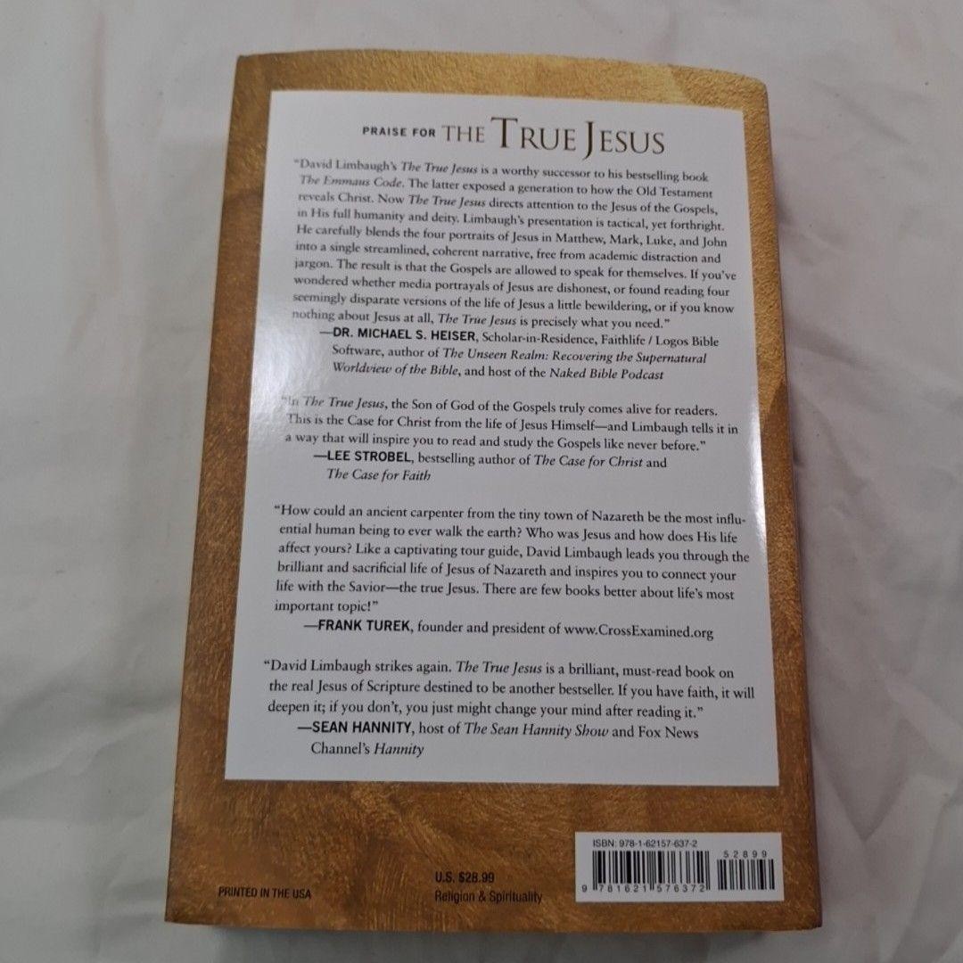 The True Jesus By David Limbaugh Hardcover Regnery Publishing 2017 Religion