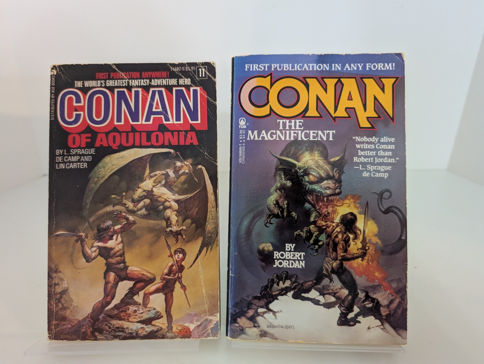 Conan The Barbarian Novels PB Lot The Magnificent and Aquilonia Vintage Books