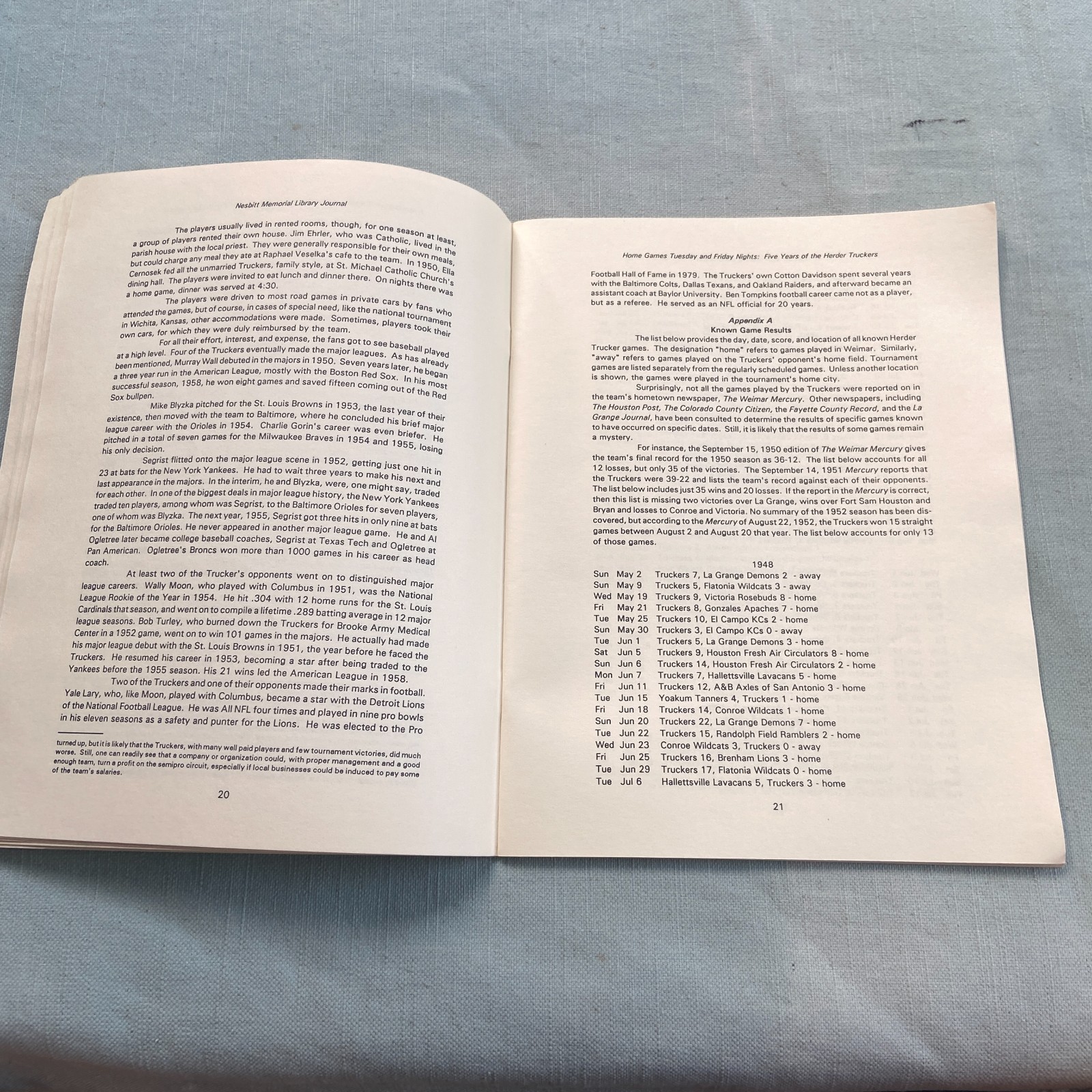 Nesbitt Memorial Library Journal Colorado County History 1992 V 2 #1 Murray Wall