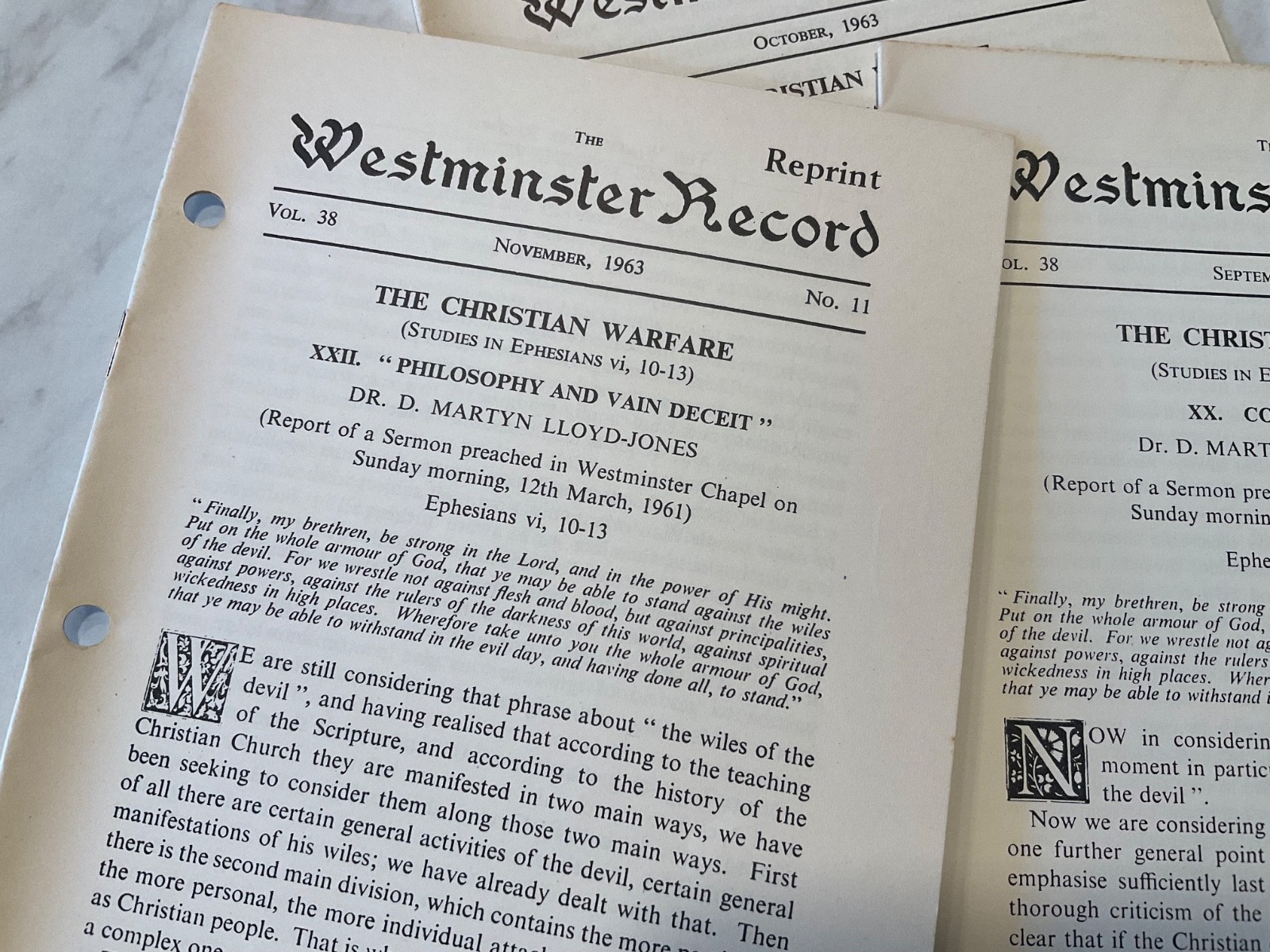 4 Westminster Record 1963 Martyn Lloyd Jones Cults Counterfeits Philosophy