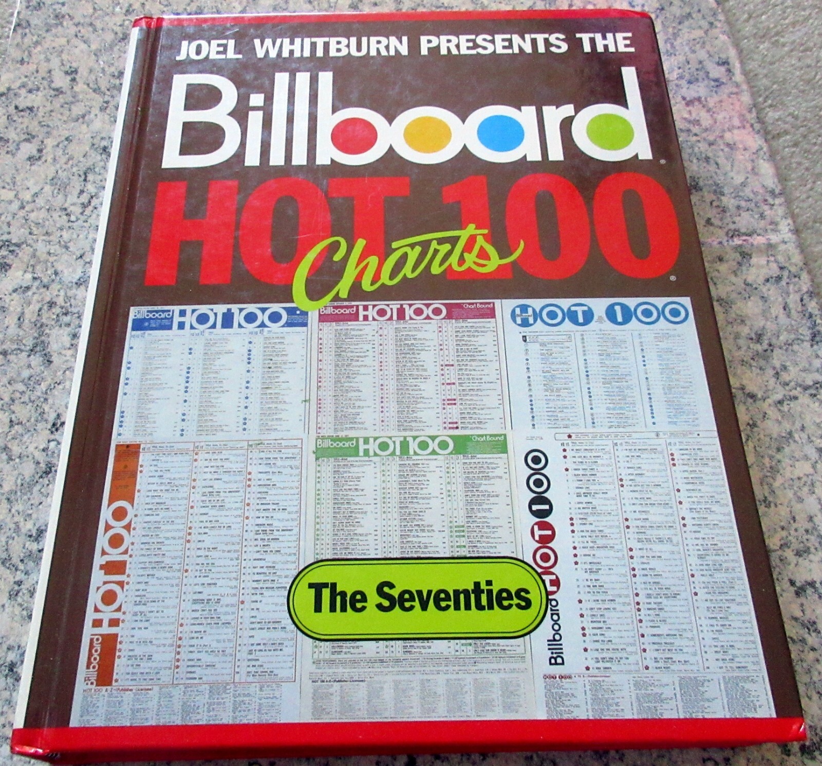 Joel Whitburn BILLBOARD HOT 100 Charts – The Seventies 1970s RARE Hardcover $$
