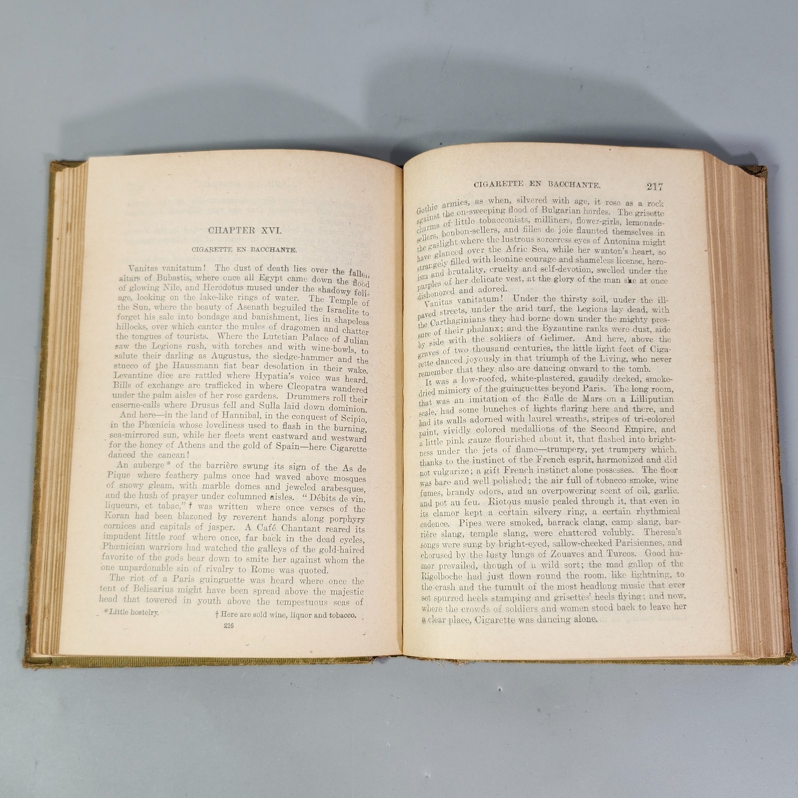 Under Two Flags Novel by Ouida HC Early 1900s Antique Book Hurst Company Version