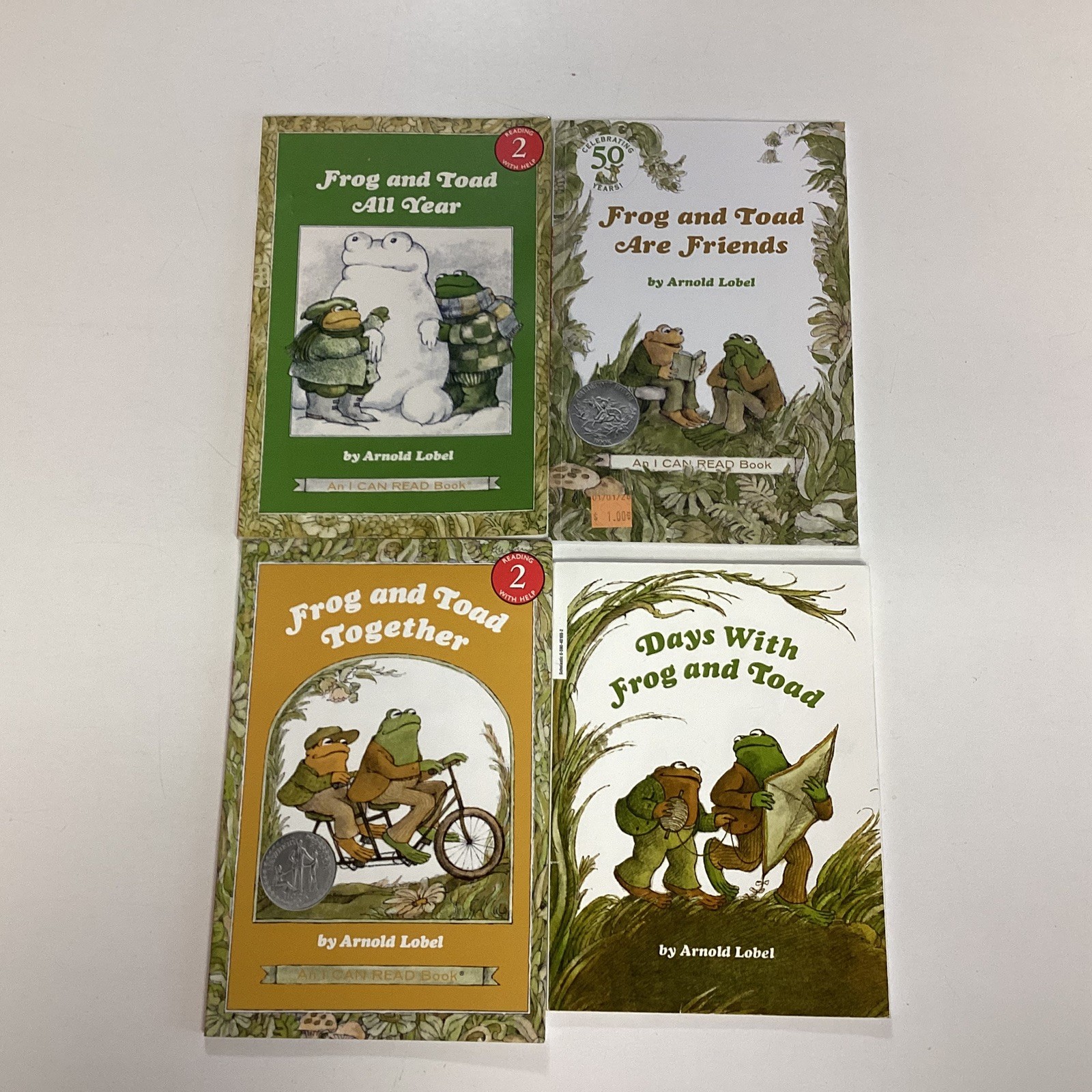 Arnold Lobel Frog and Toad Kindergarten 1st 2nd Grade Children Reader 4 Book Lot