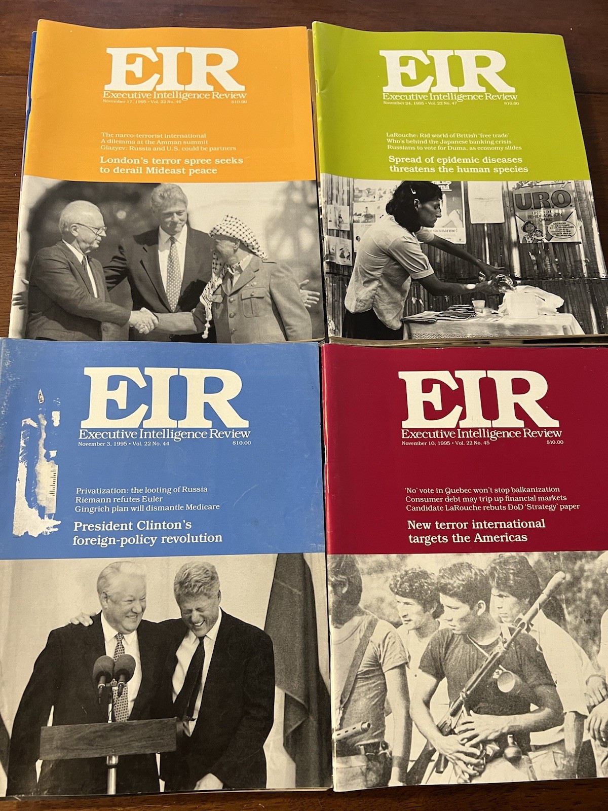 EIR Executive Intelligence Review 51 Issues 1995