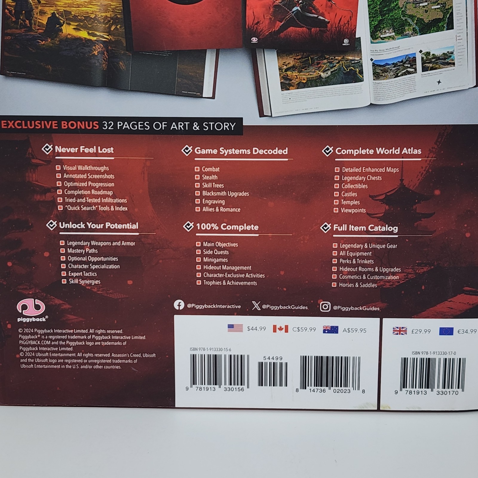Assassin’s Creed Shadows – The Complete Guide: Collector’s Edition Hardcover, F