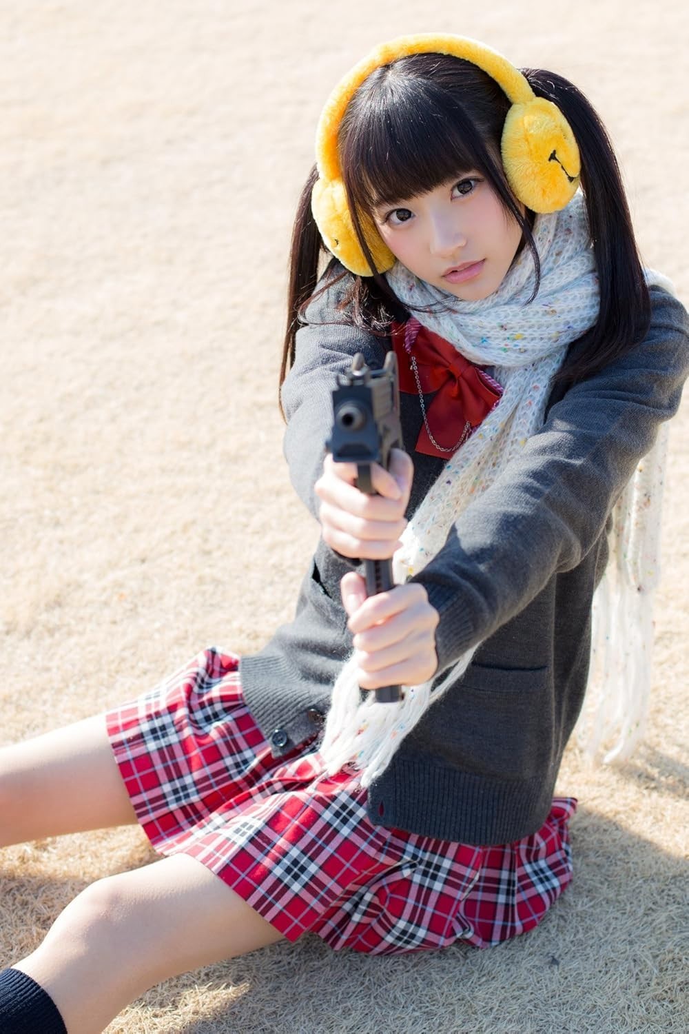 Photo Book TWINTAIL & MACHINE GUN Pigtails Uniform Cosplay Art 144×210mm 128p