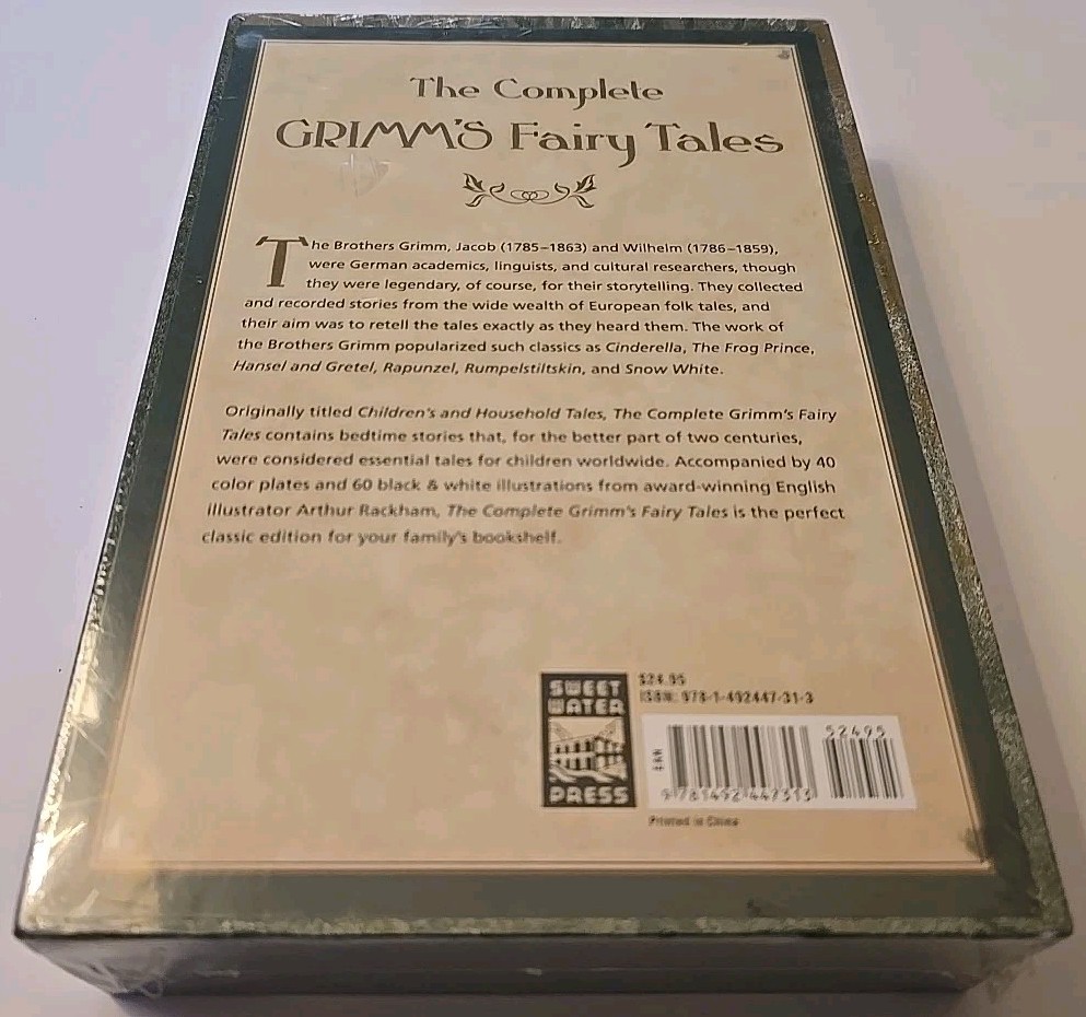 Complete Grimm’s Fairy Tales HC With Slipcover 2014 Sweet Water Press NEW SEALED