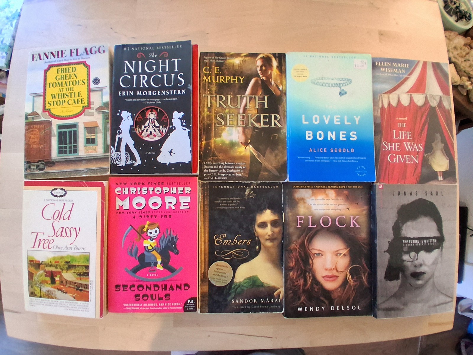 Lot Of 10 Miscellaneous Used Paperback Fiction Novels