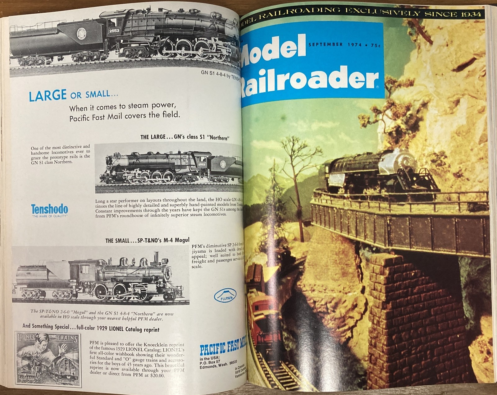 Model Railroader Magazine Bound Volume 41, January-December 1974, HB, VG, 260330