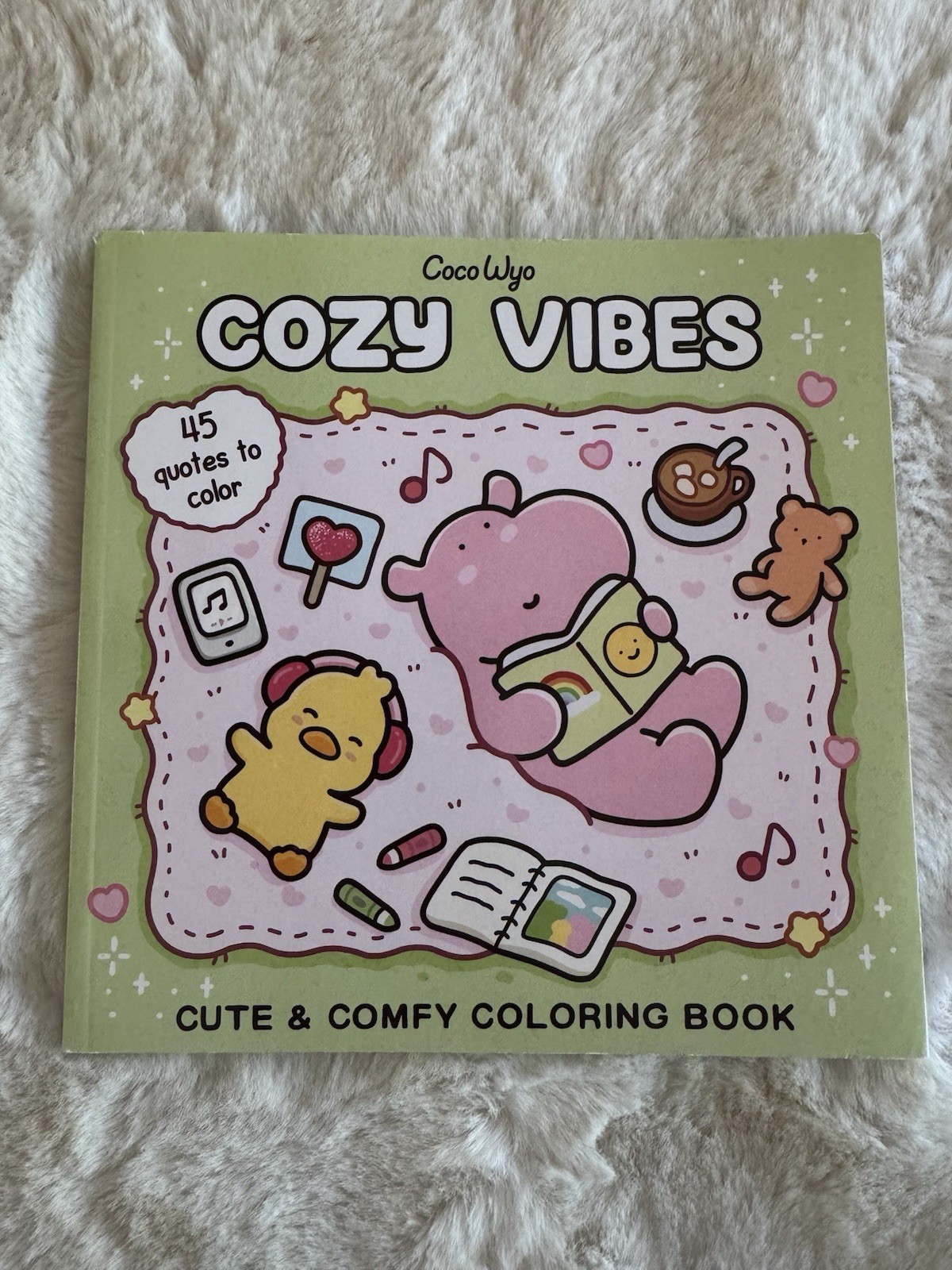 Cozy Vibes: Coloring Book for Adults and Kids (Cozy Spaces Coloring) BRAND NEW