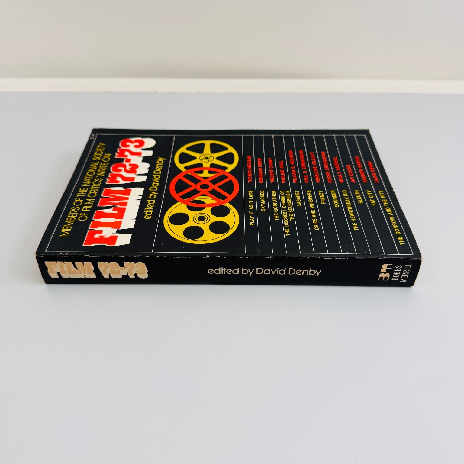 Film 72-73 David Denby 1973 First Printing Film Criticism Bobbs Merrill