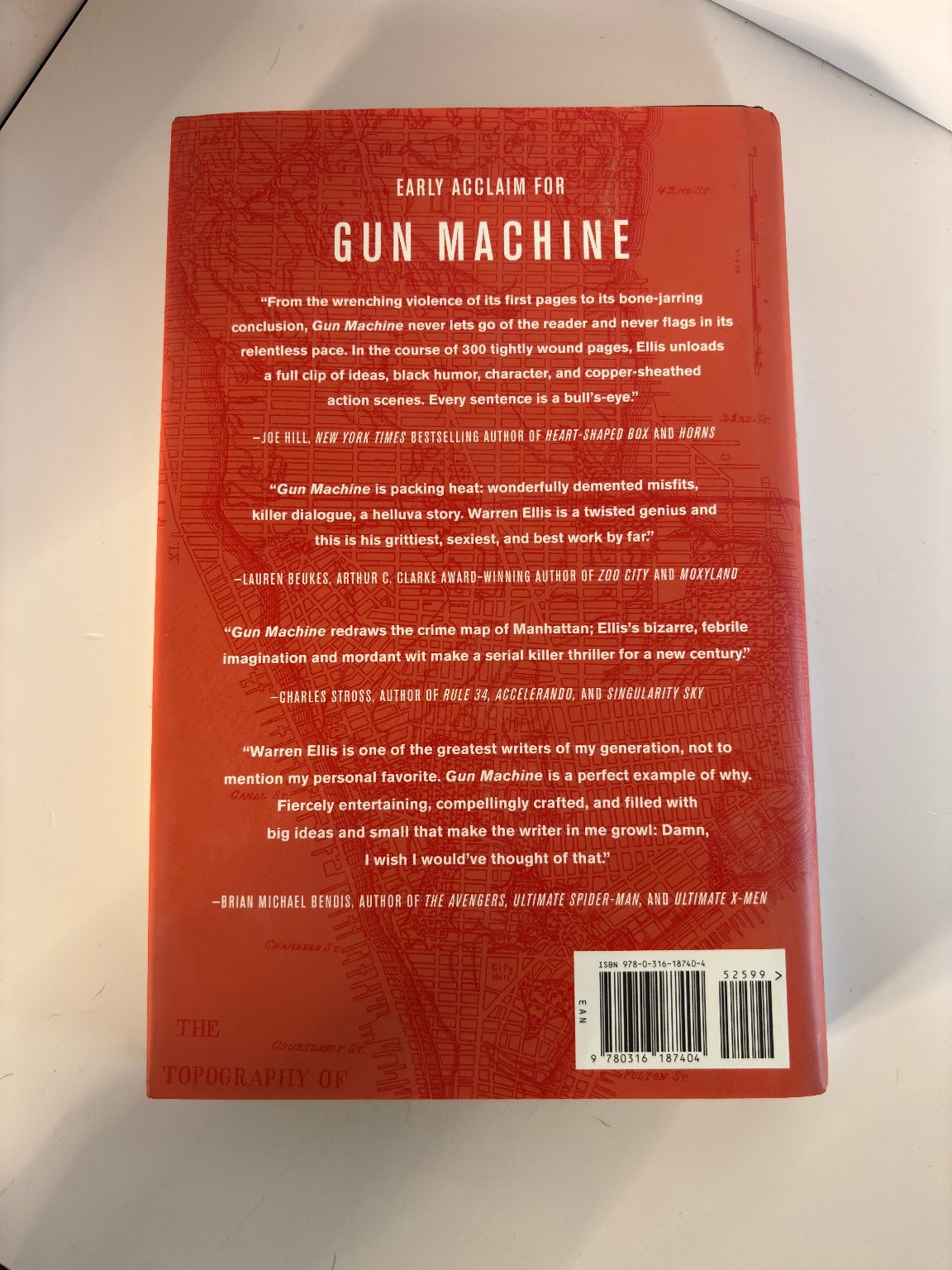Gun Machine Warren Ellis 2013 First Edition Crime Thriller Mulholland