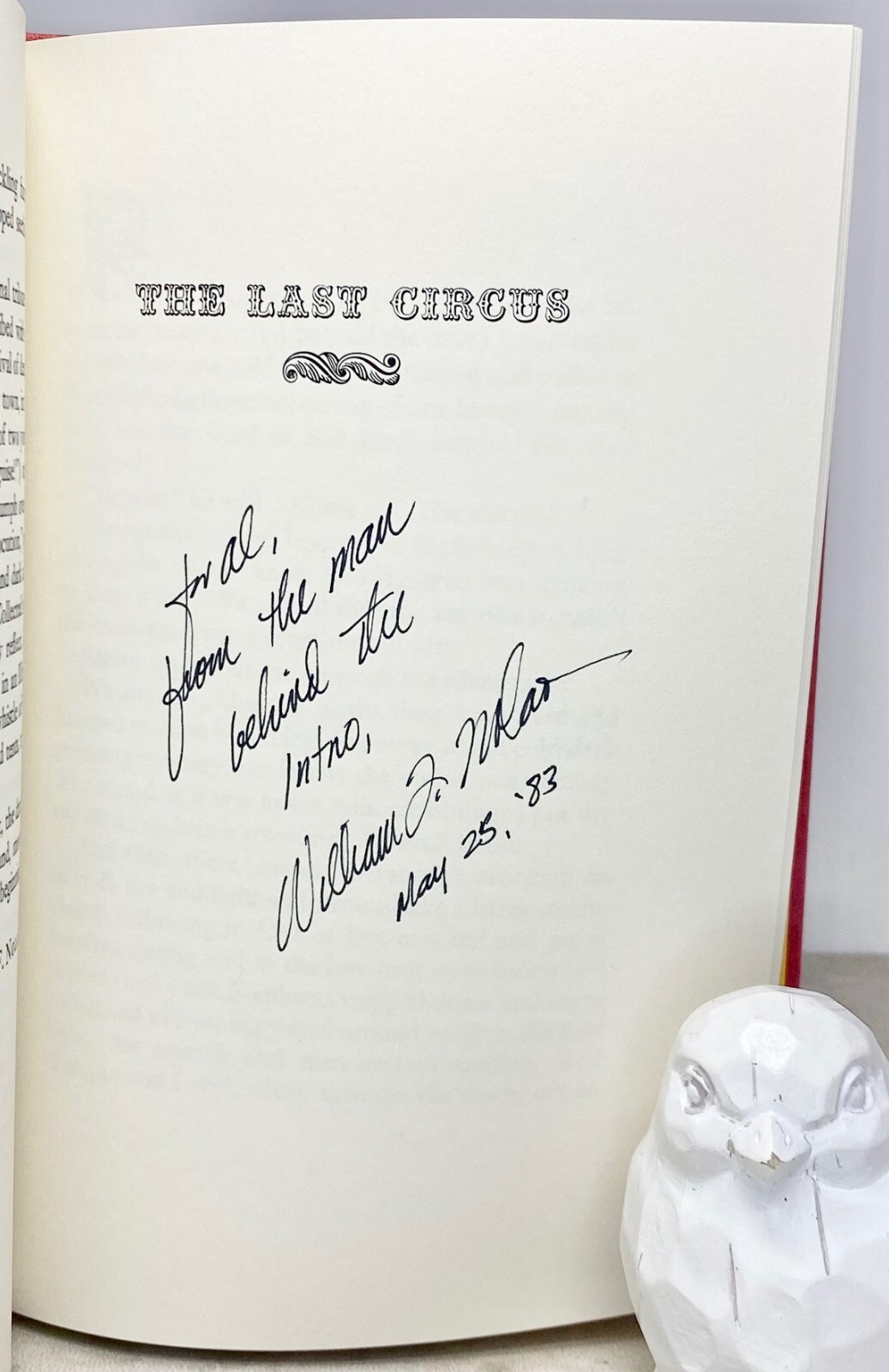 Last Circus; The Electrocution SIGNED by Ray Bradbury and William F. Nolan 1980