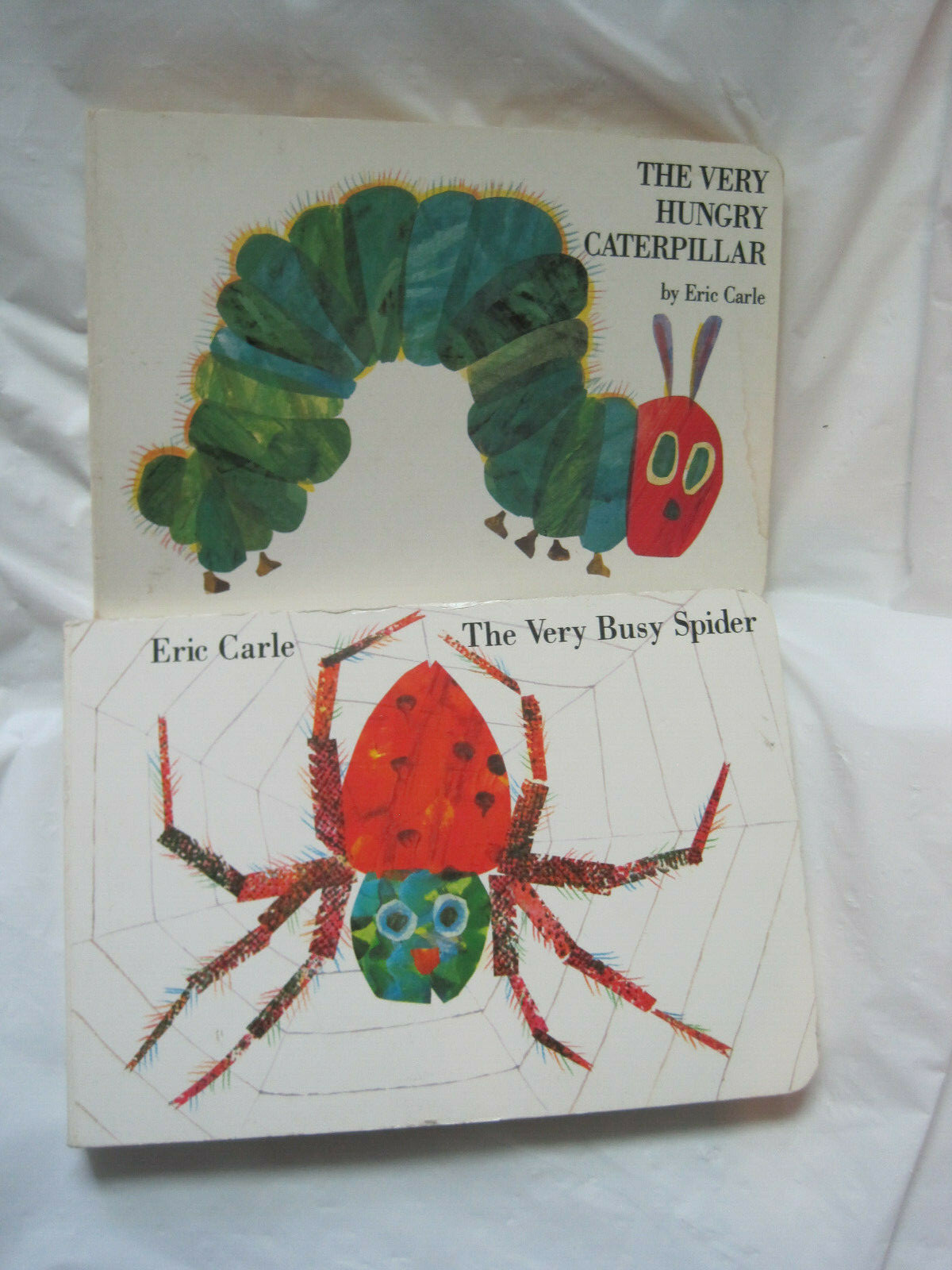 Lot of 2~Board Books by Eric Carle~Caterpillar Spider~HC~LBDAM
