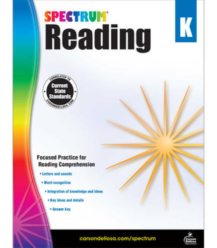 Spectrum Reading Workbook, Grade K – Paperback By Spectrum – GOOD