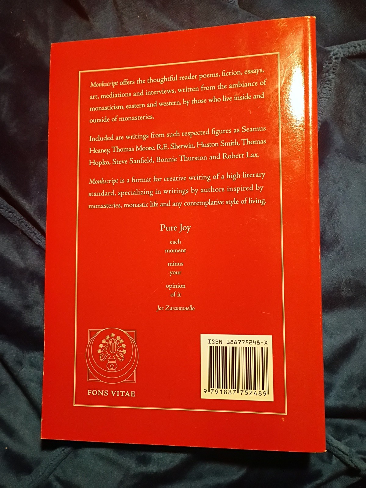 Monksctipt Literature, Arts and Spirituality