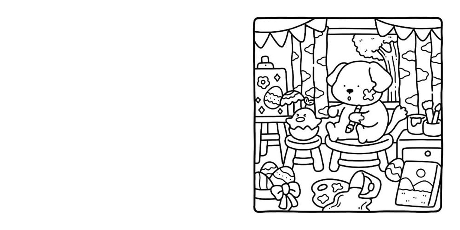 Cozy Cuties: Coloring Book for and Kids (Cozy Spaces Coloring)