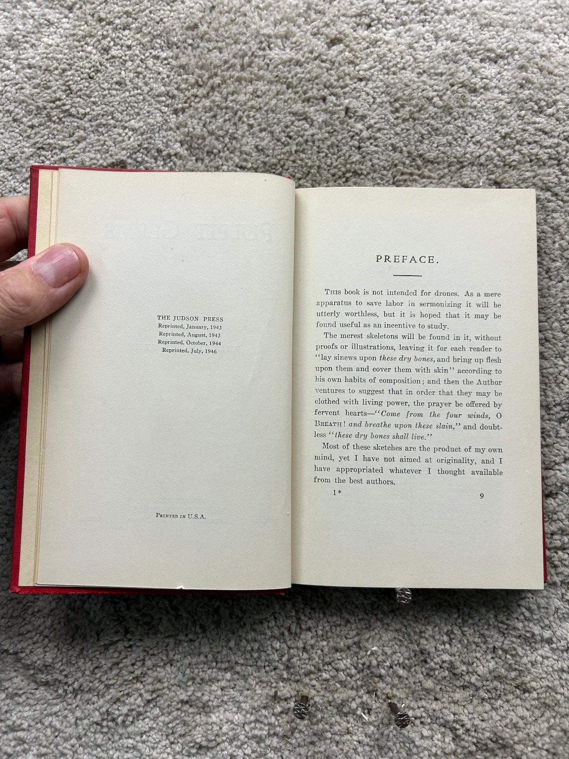 Pulpit Germs William W. Wythe 1944 Sermons Preaching Religion The Judson Press