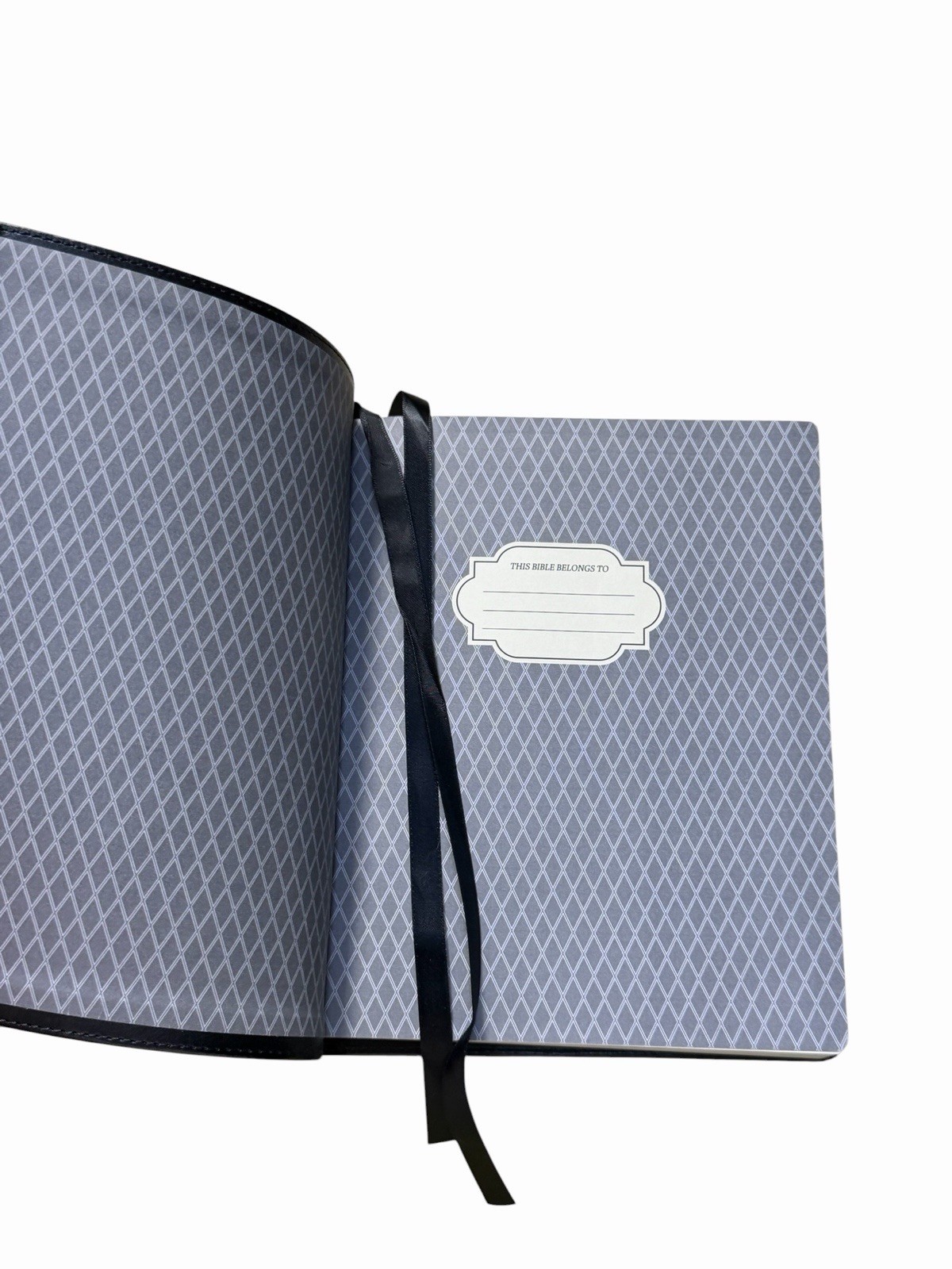 KJV Journal the Word Reference Bible Leathersoft Black Silver Letter Comfort..
