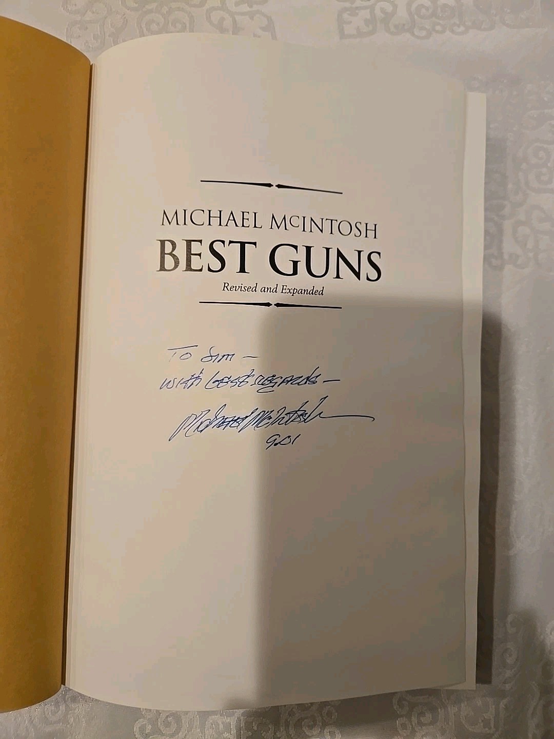 Michael Mcintosh Best Guns Revised And Updated Edition~ HC/DJ ~SIGNED