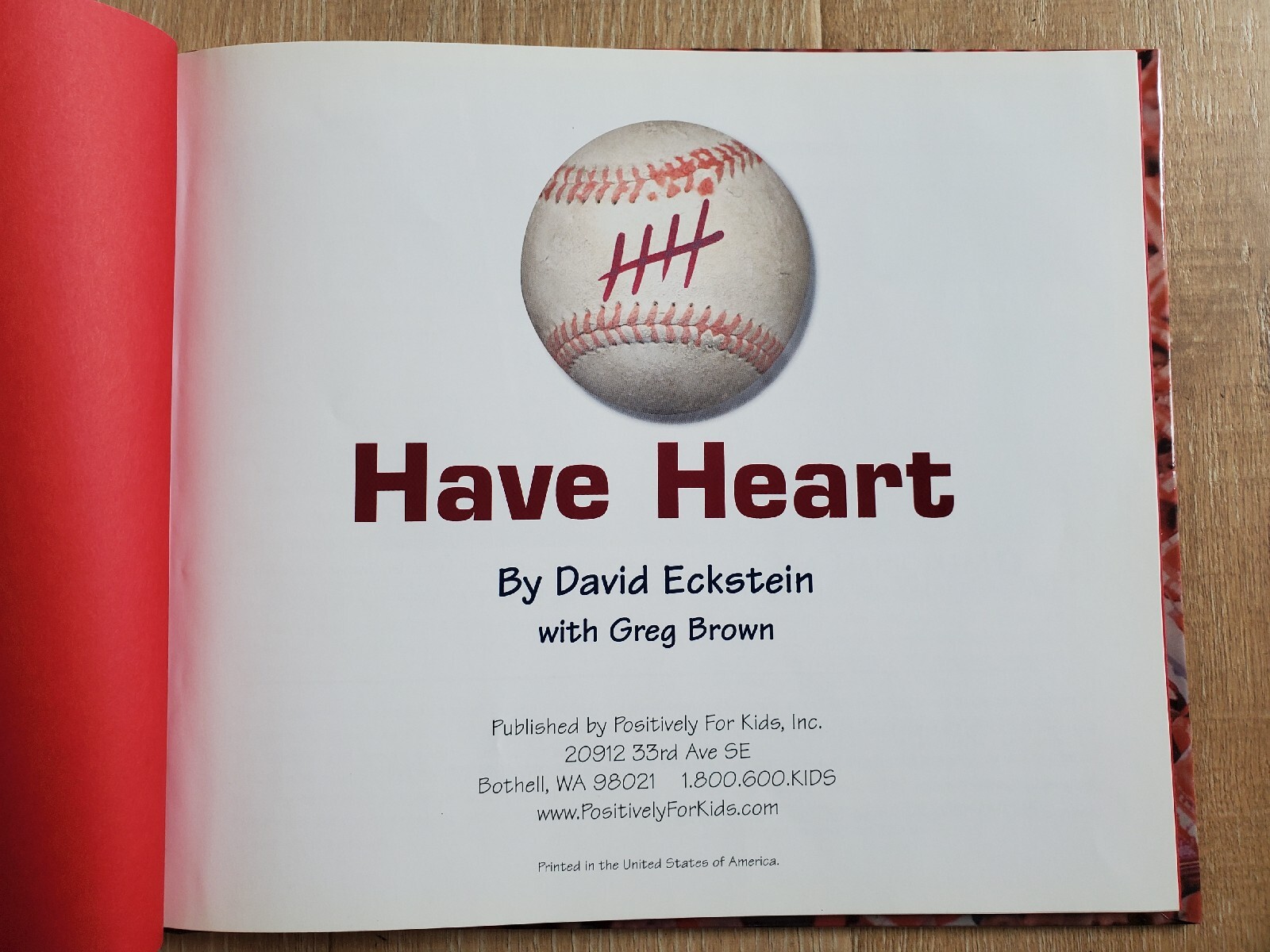 HAVE HEART David Eckstein with Greg Brown 2003 HC Los Angeles Anaheim Angels