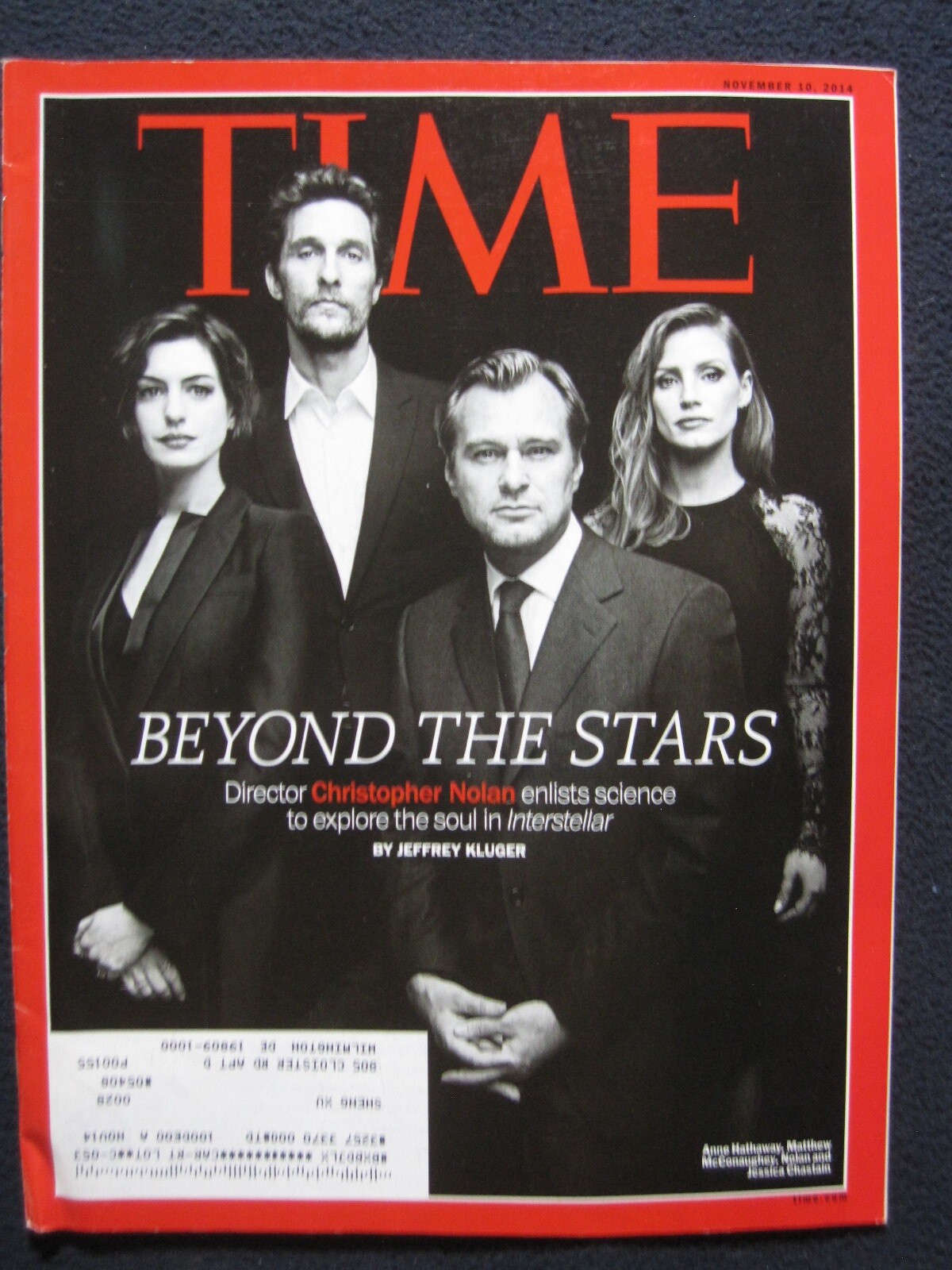 Time Magazine November 10 2014 Beyond the Stars, Christopher Nolan, Fumbling E..