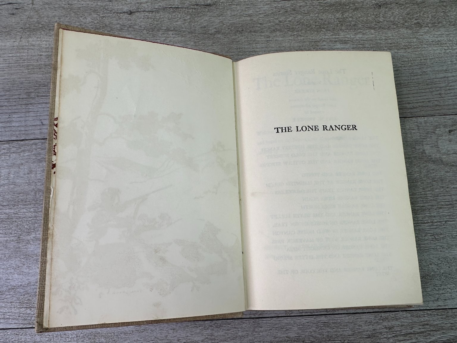 The Lone Ranger Fran Striker 1936 Vintage Hardcover Western Adventure Grosset &