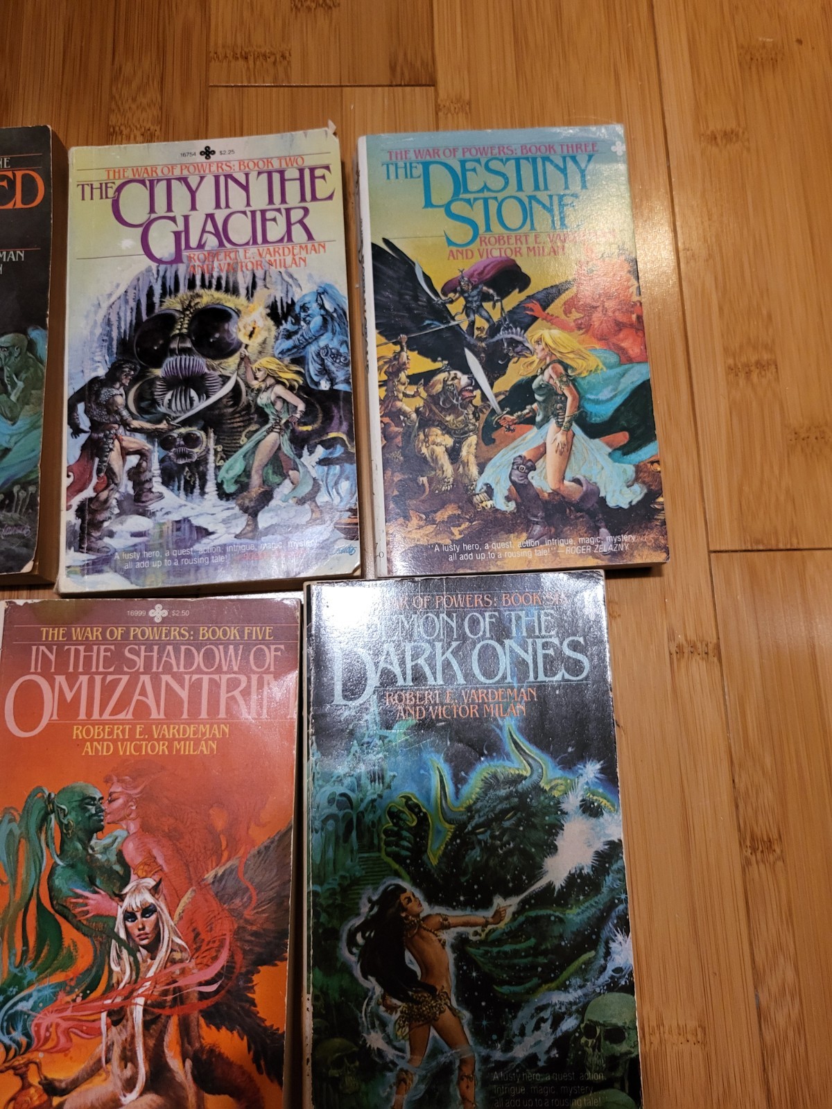 War of Powers books by Robert Vardeman Victor Milan Books 1-6, 1 And 2