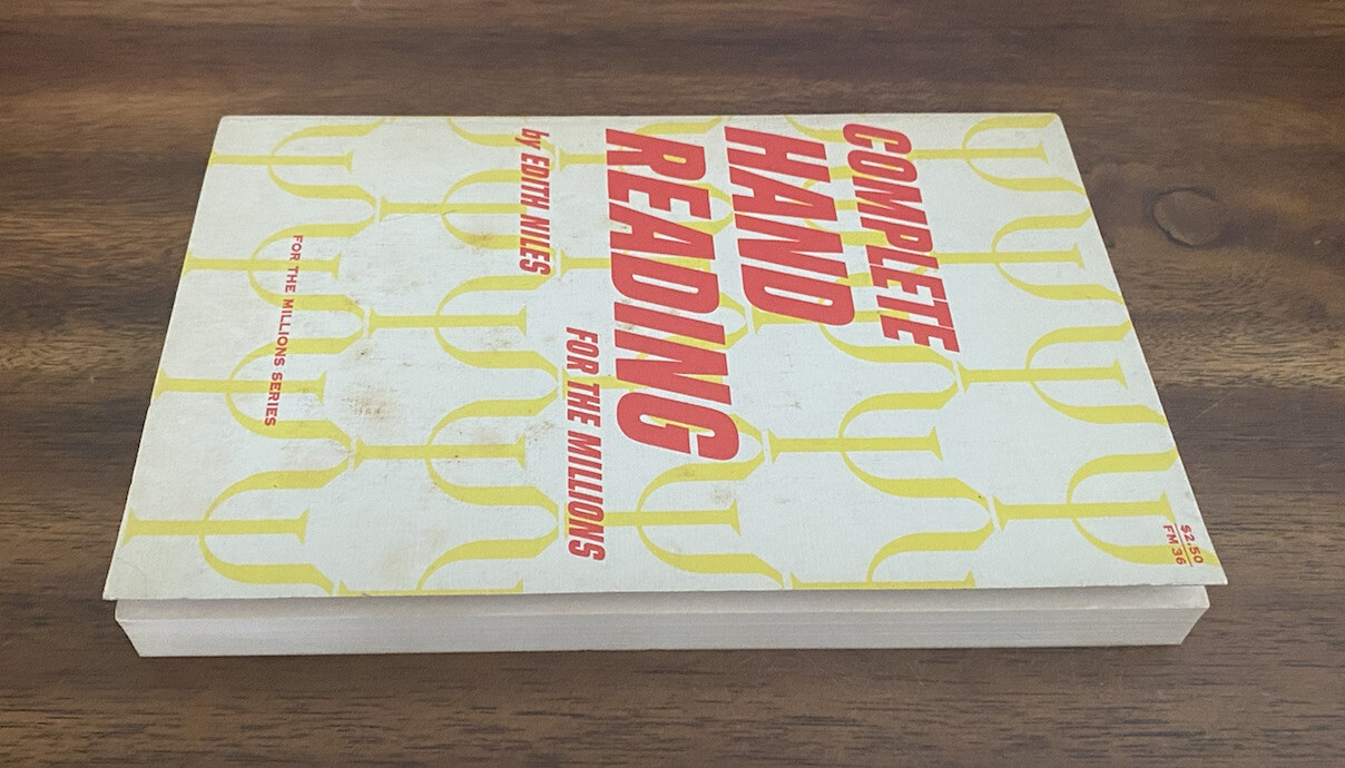 Complete Hand Reading for the Millions by Edith Niles (1970, TPB) 1st Print