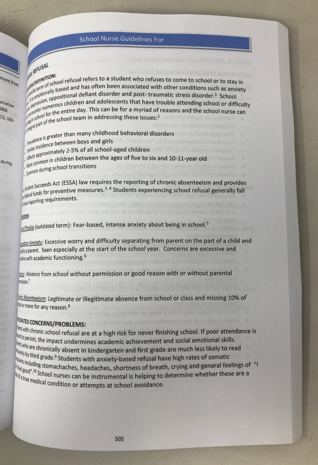 School Nurse Resource Manual, V. Taliaferro (ed), C. Resha (ed), 2020, E-102