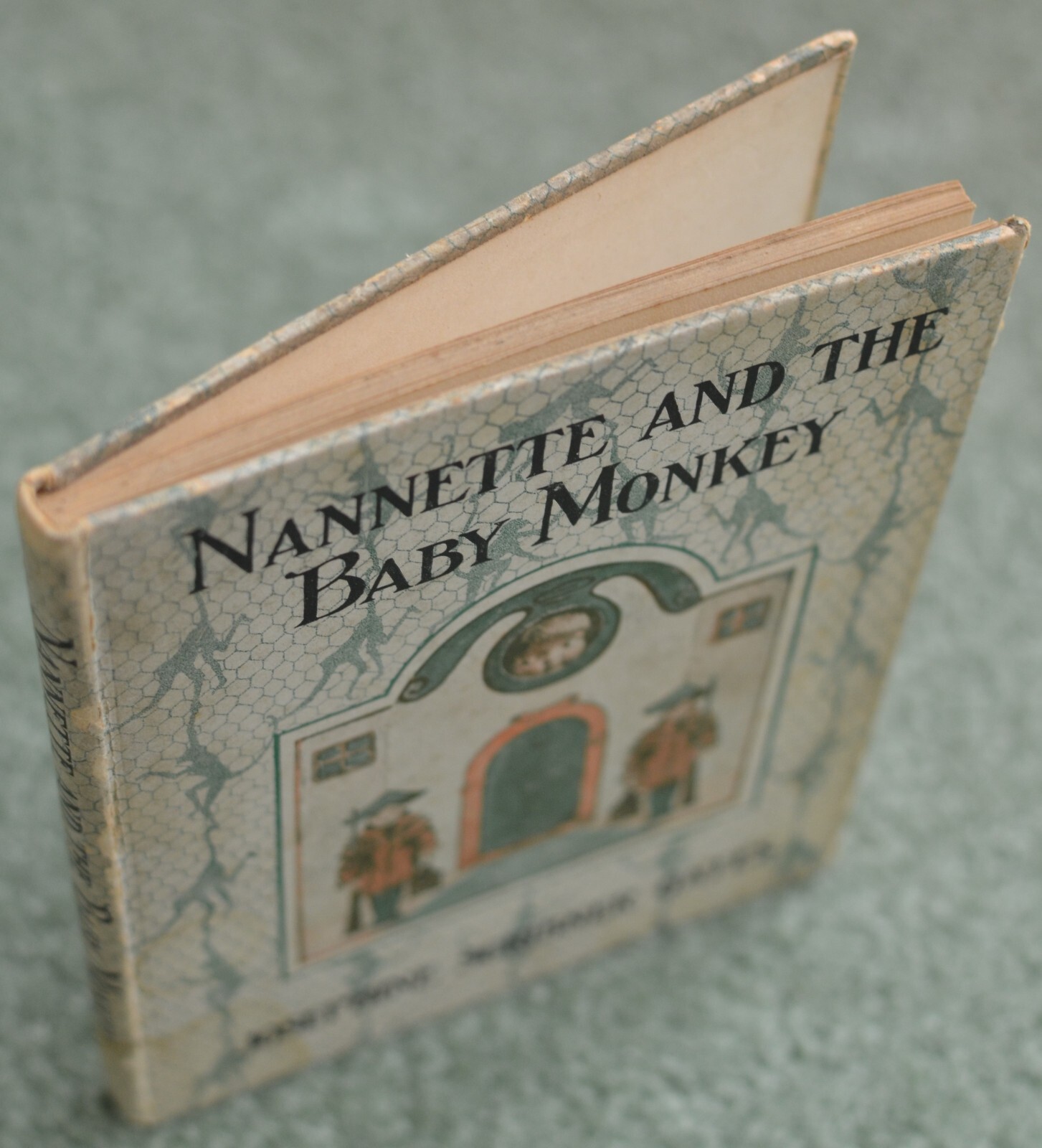 Nannette & Baby Monkey~Josephine Scribner Gates~vintage~1914~illustrated~RARE VG