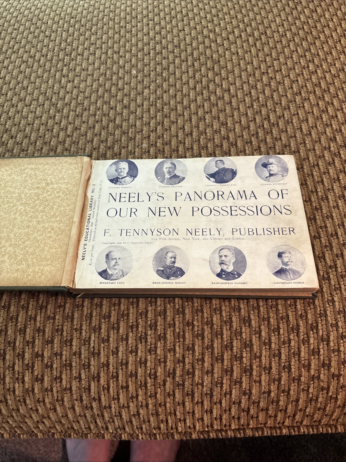 1898 “Neely’s Panorama of Our New Possessions” Book w Many Rare B&W photos