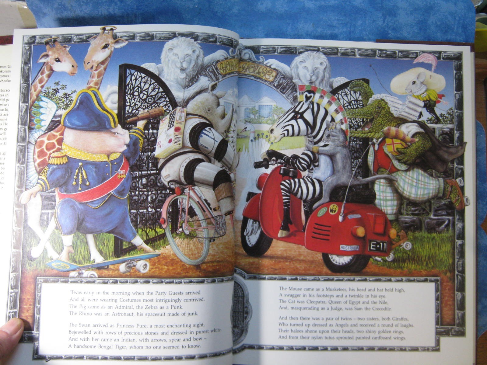 Lot of 2 Graeme Base ANIMALIA & THE ELEVENTH HOUR HCDJ 1989 Illustrated XLNT